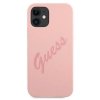 Guess GUHCP12SLSVSPI iPhone 12 mini5,4 różowy/pink hardcase Script Vintage